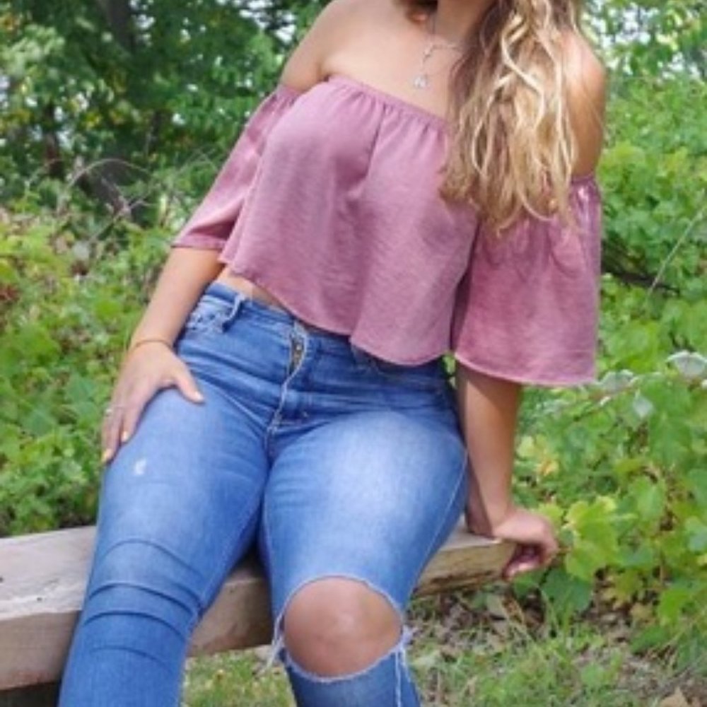 Satin off the Shoulder blouse